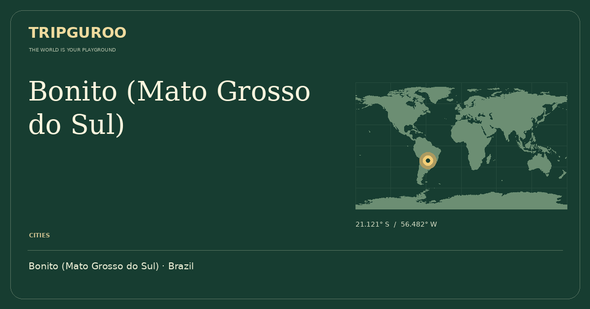 Bonito (Mato Grosso do Sul) · Reference location