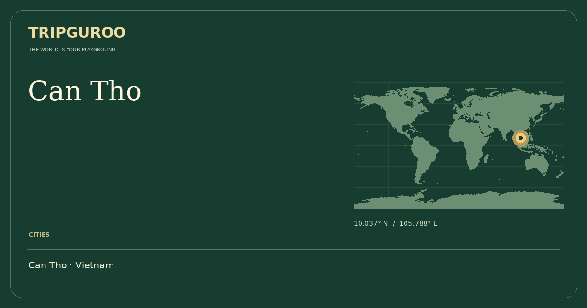 Can Tho · Reference location