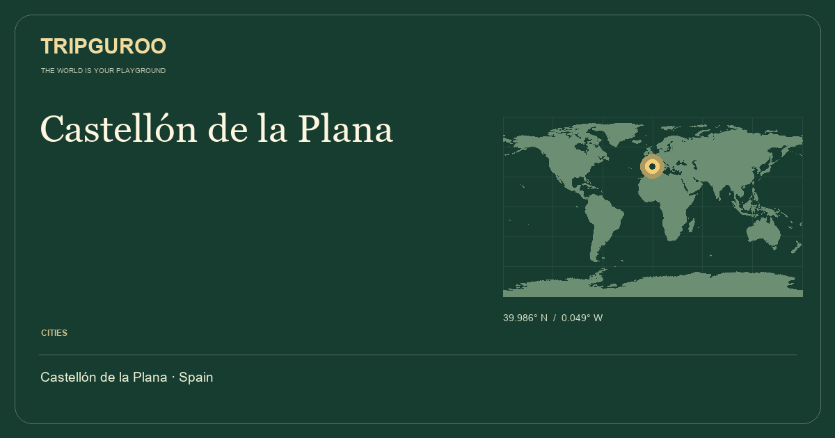Castellón de la Plana · Reference location
