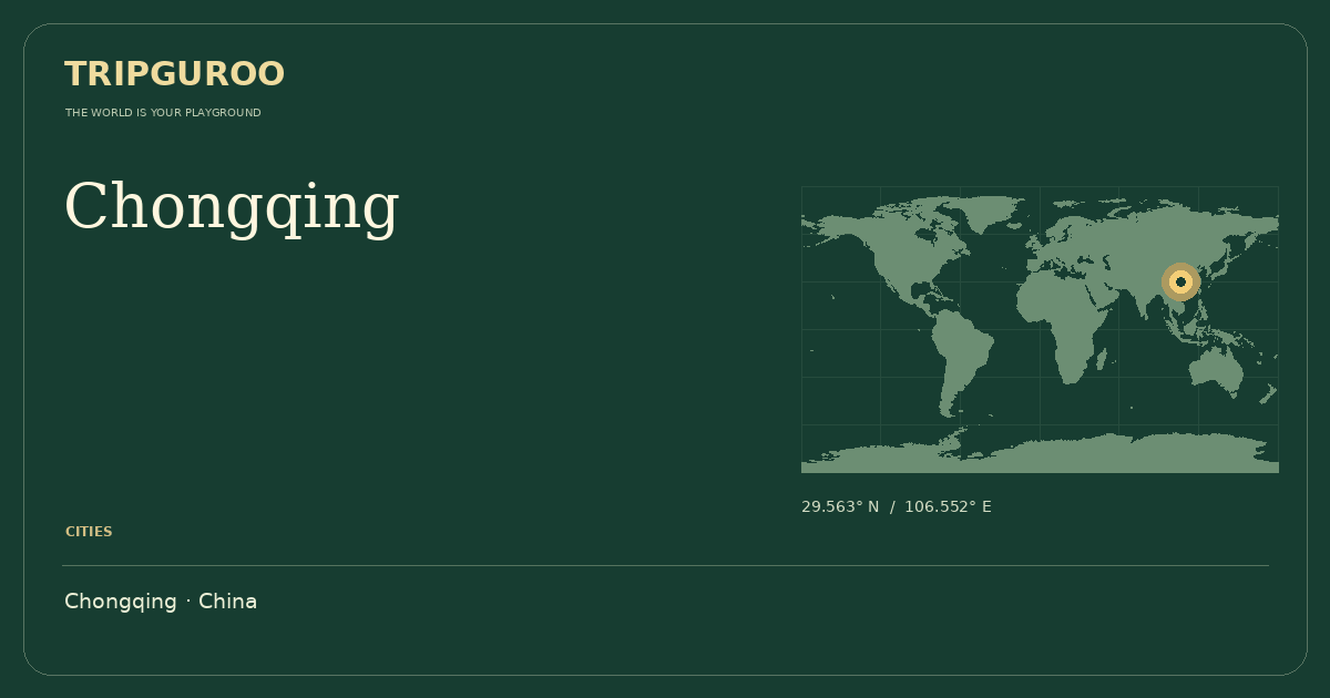 Chongqing · Reference location