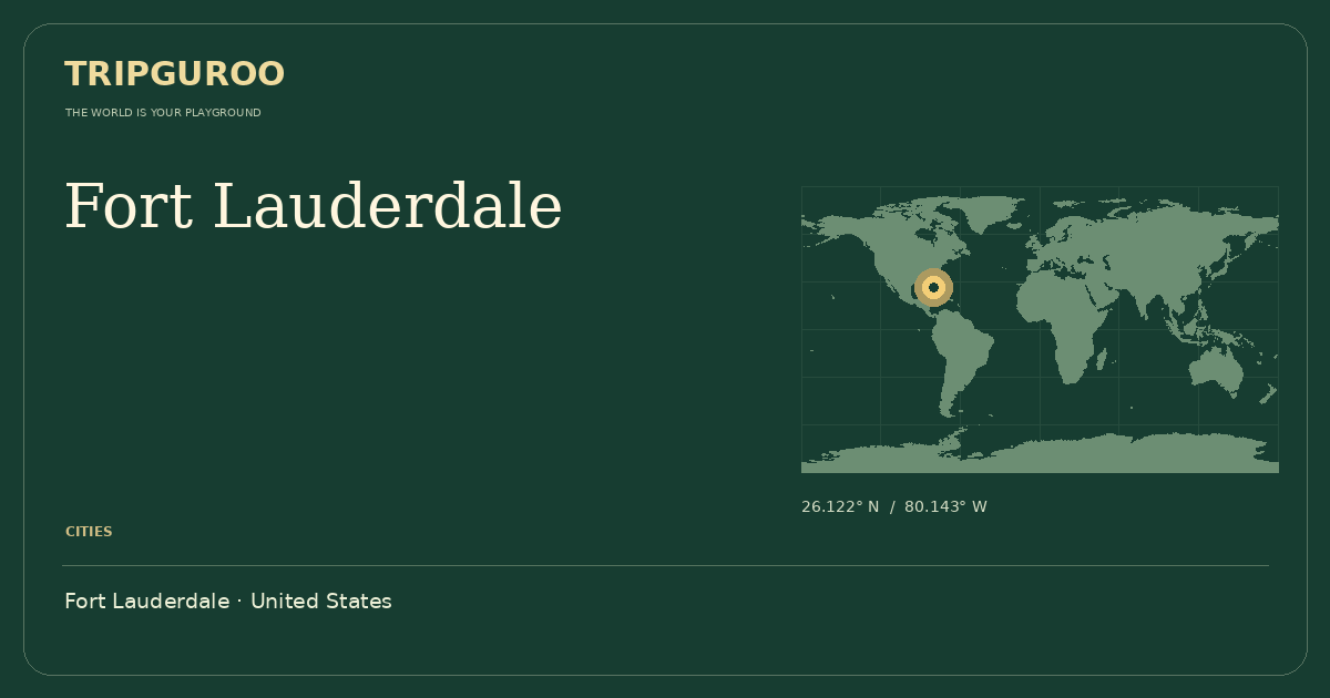 Fort Lauderdale · Reference location
