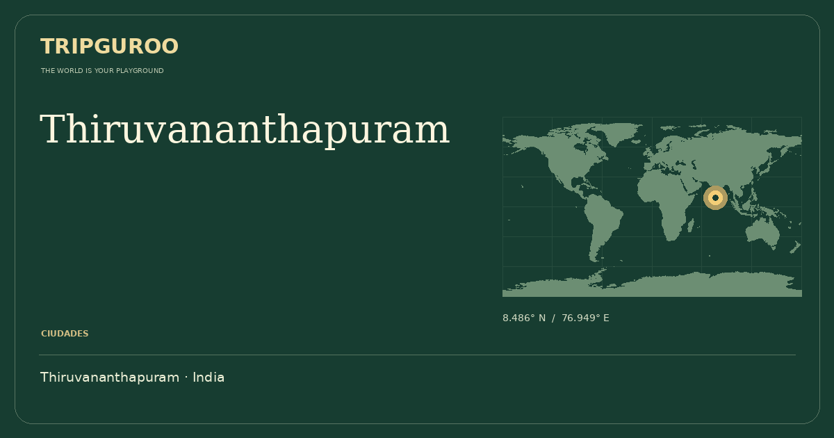 Thiruvananthapuram · Ubicación de referencia