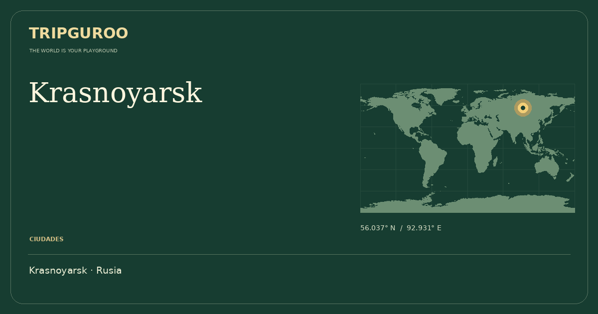 Krasnoyarsk · Ubicación de referencia
