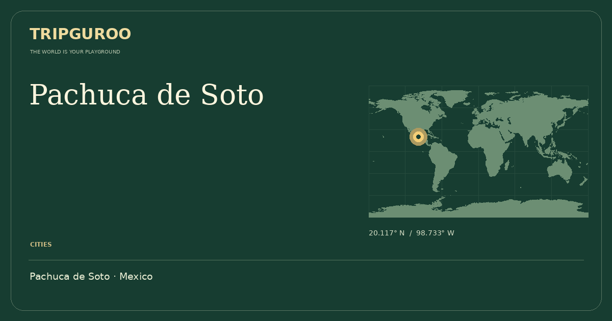 Pachuca de Soto · Reference location