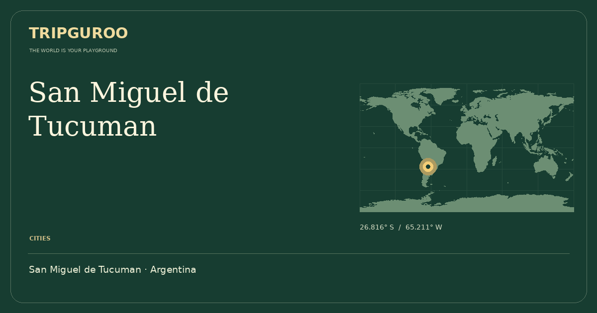 San Miguel de Tucuman · Reference location