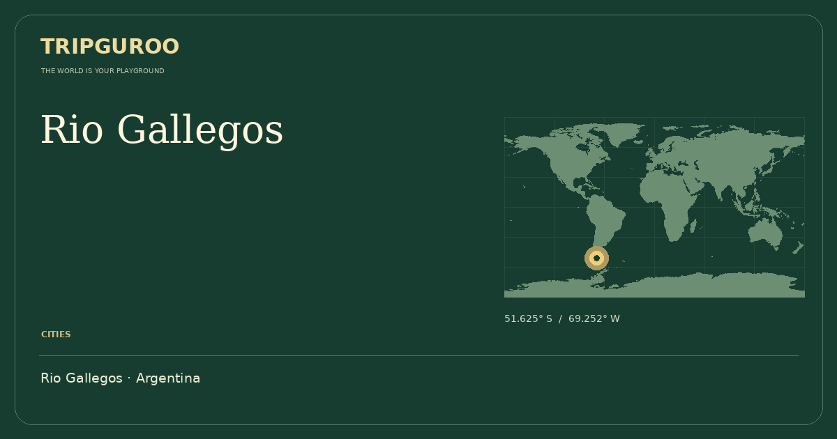 Rio Gallegos · Reference location