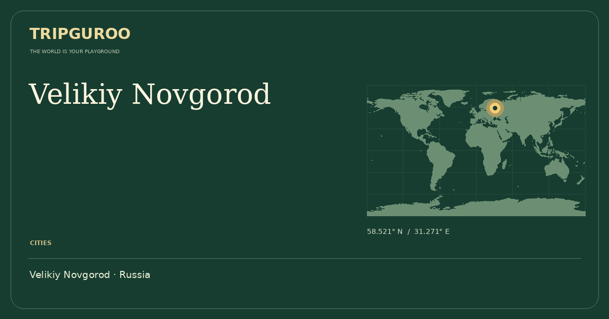 Velikiy Novgorod · Reference location