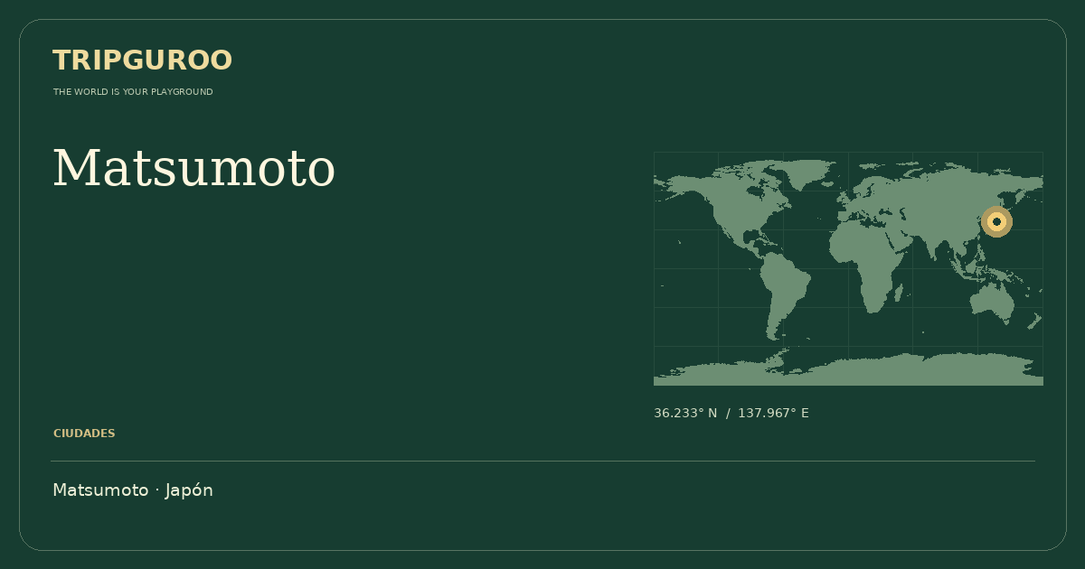 Matsumoto · Ubicación de referencia