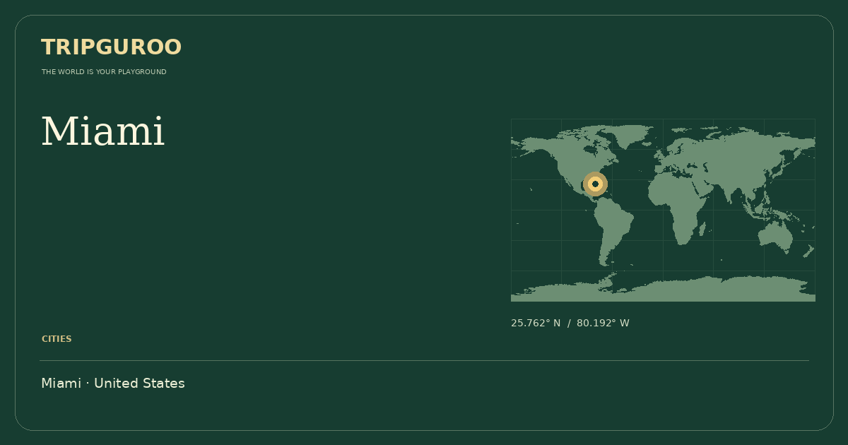 Miami · Reference location