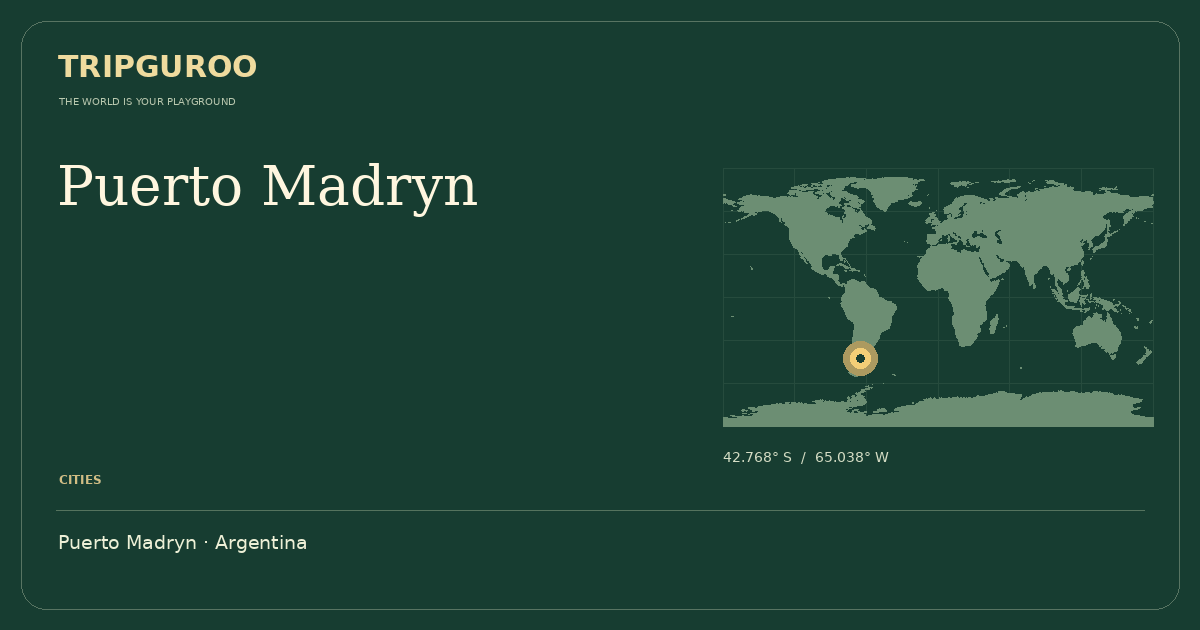 Puerto Madryn · Reference location
