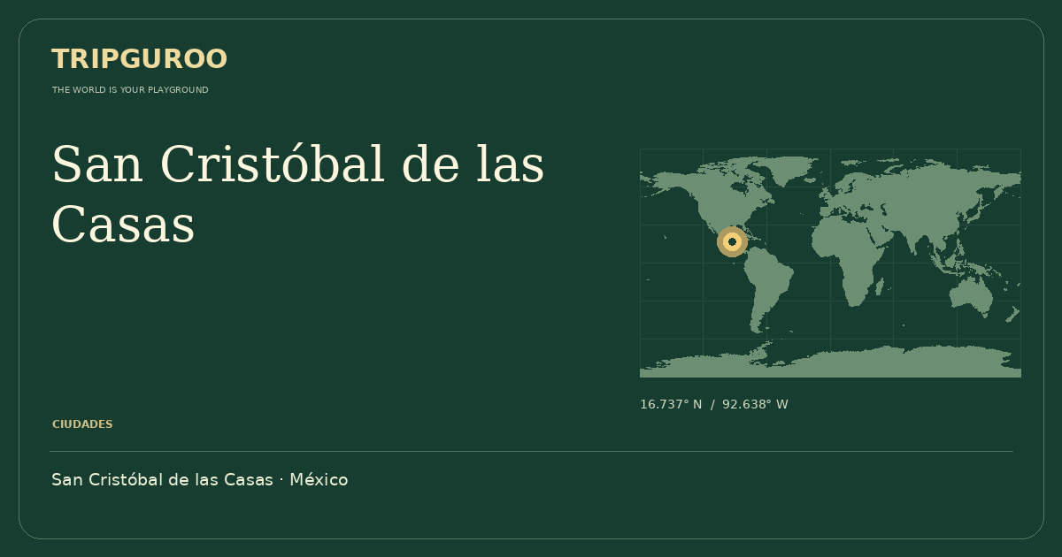 San Cristóbal de las Casas · Ubicación de referencia