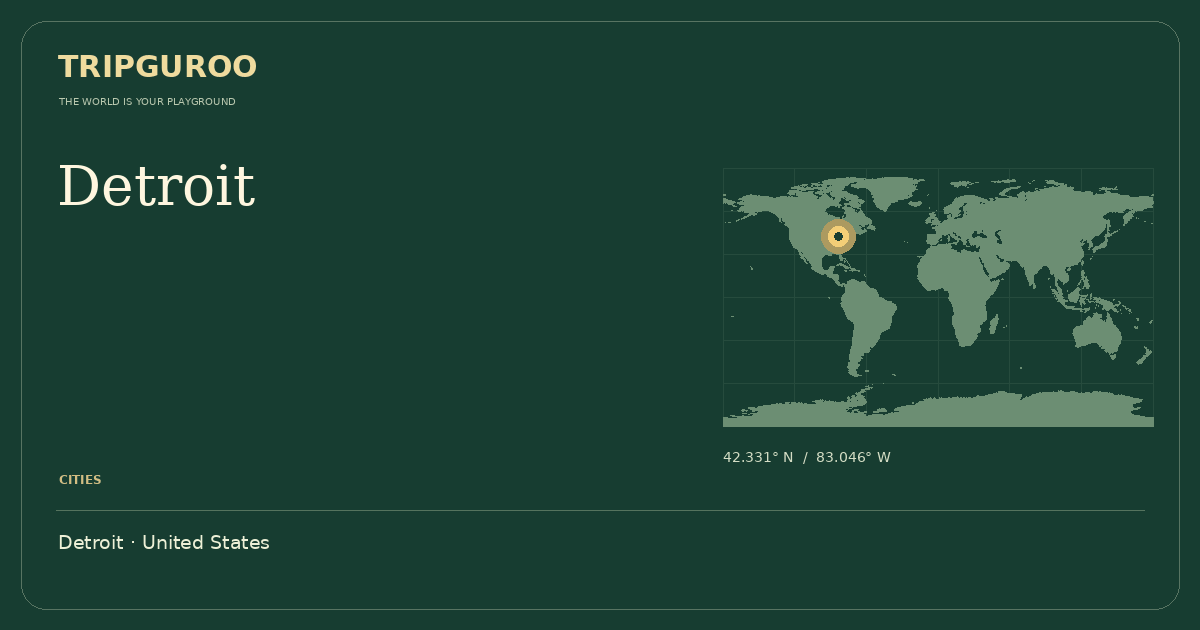 Detroit · Reference location