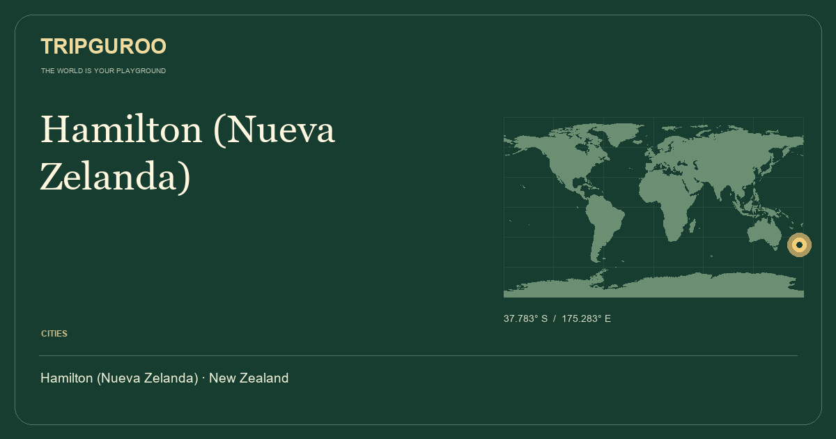 Hamilton (Nueva Zelanda) · Reference location