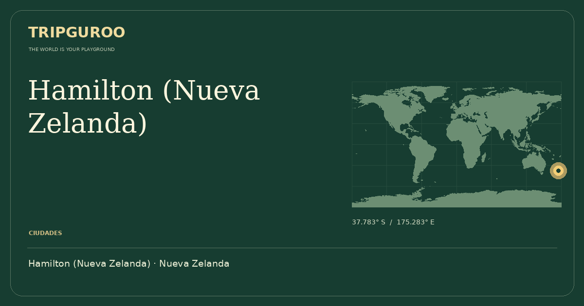 Hamilton (Nueva Zelanda) · Ubicación de referencia