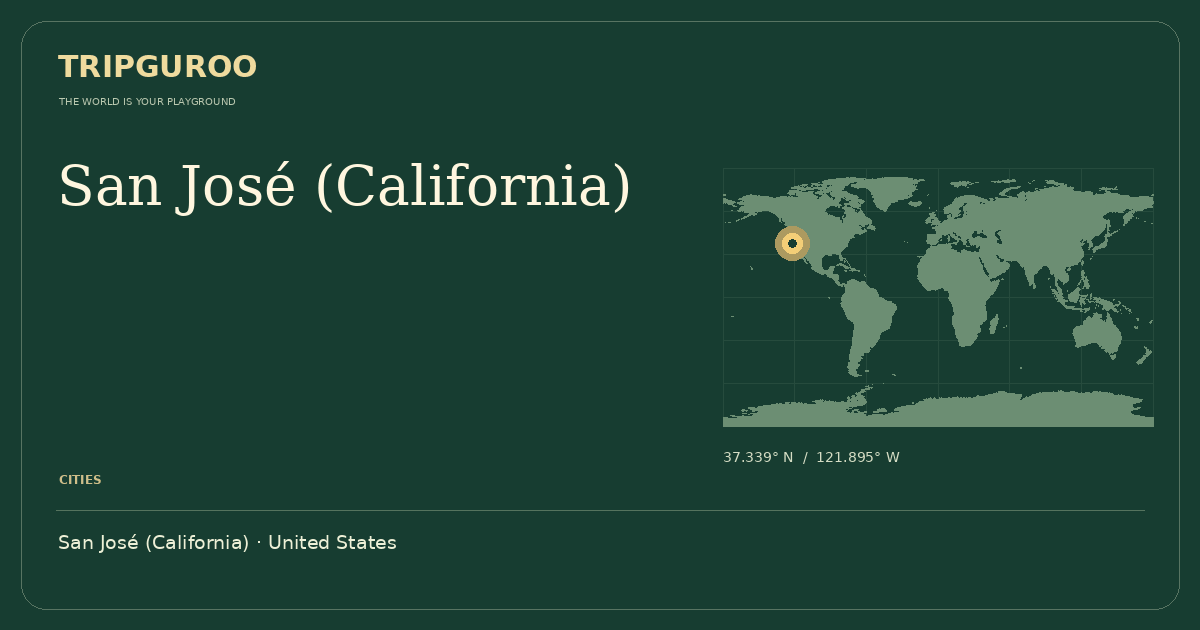 San José (California) · Reference location