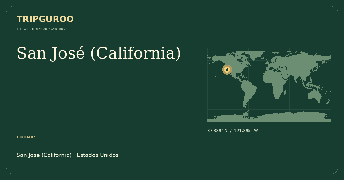 San José (California) · Ubicación de referencia