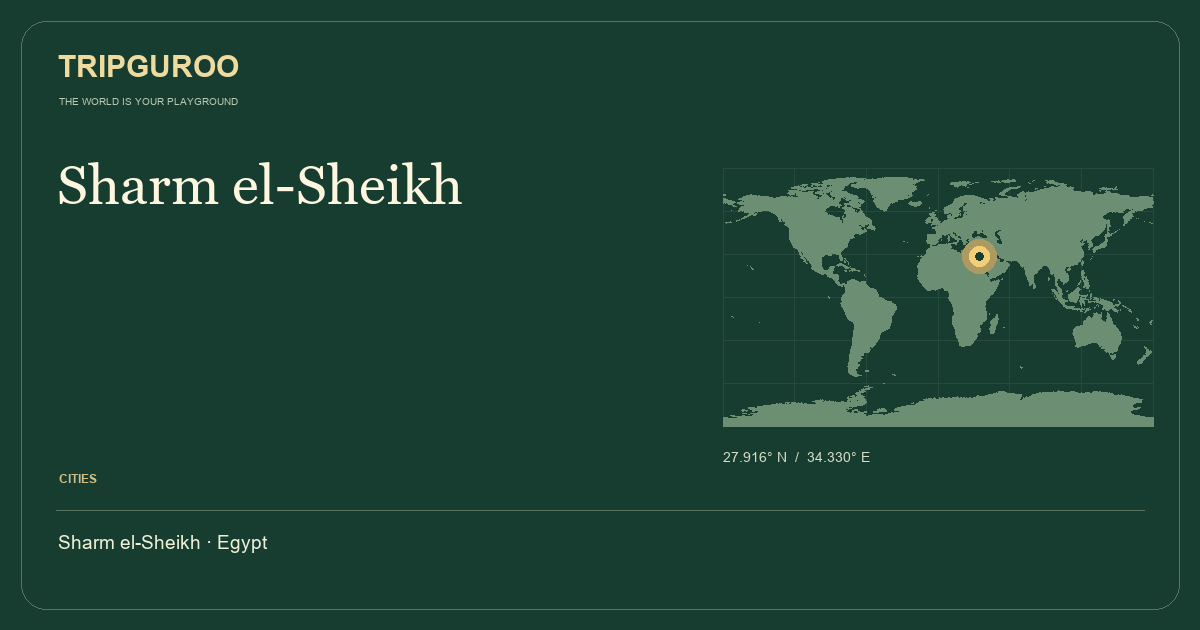 Sharm el-Sheikh · Reference location