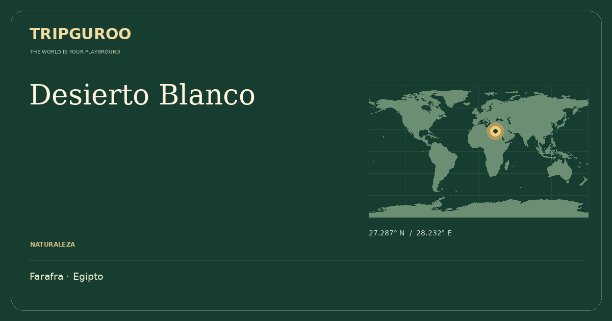 Desierto Blanco · Ubicación de referencia