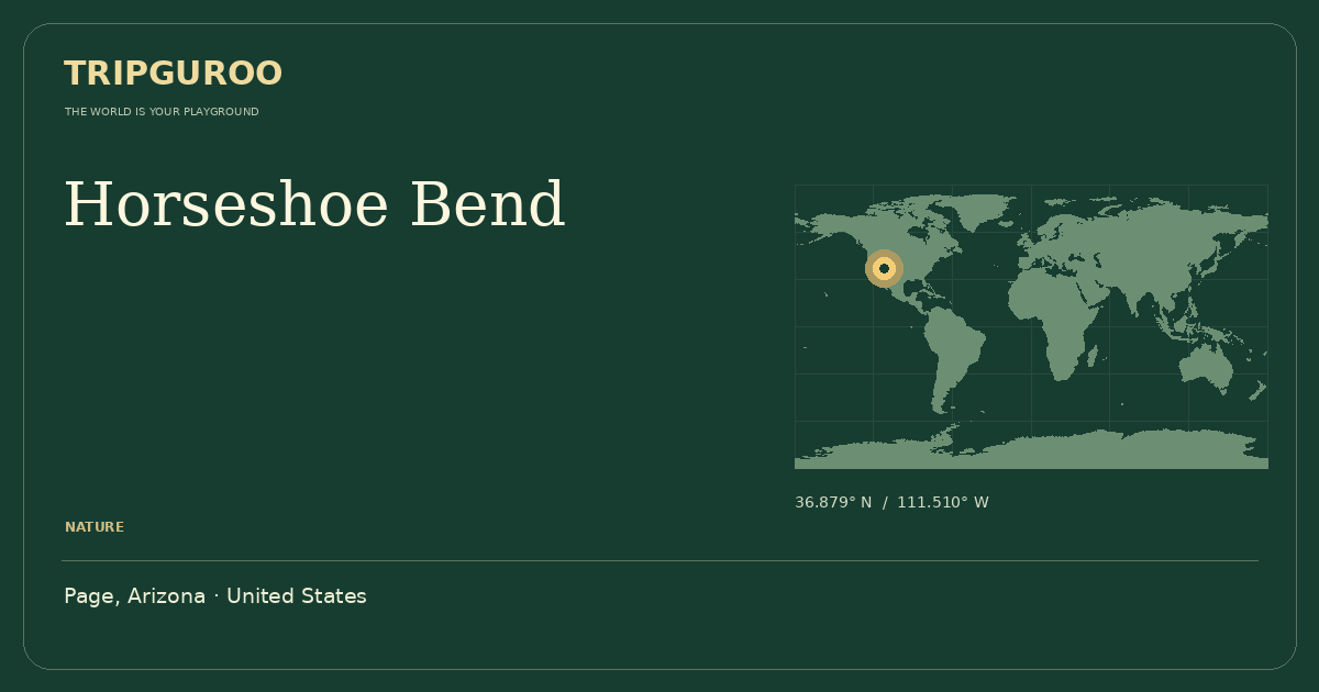 Horseshoe Bend · Reference location