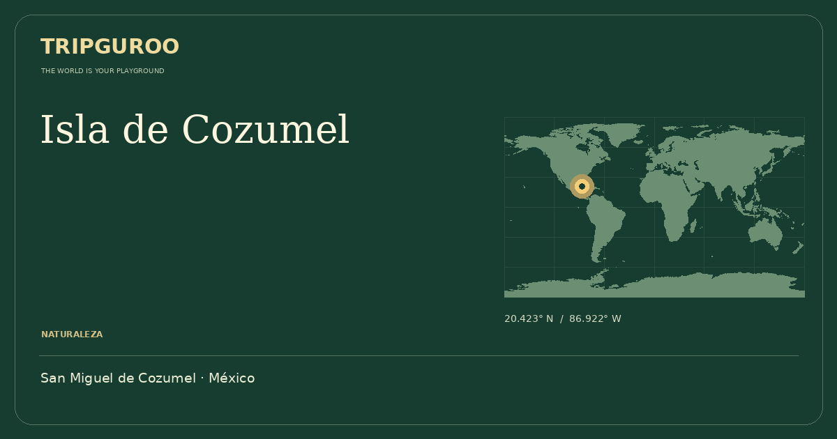 Isla de Cozumel · Ubicación de referencia