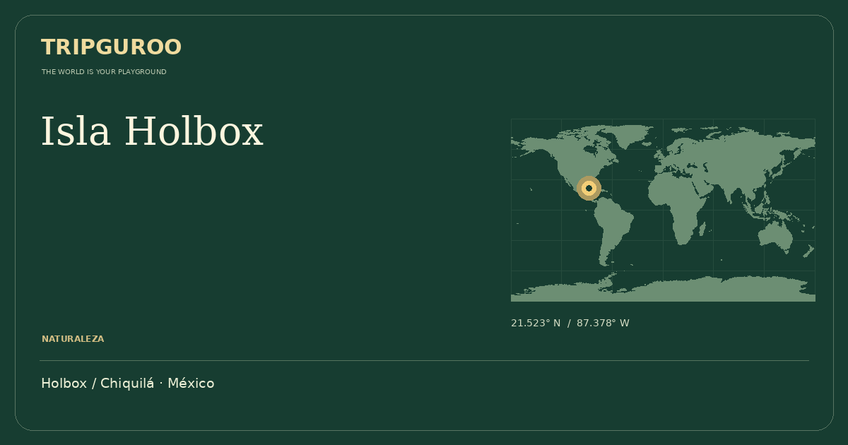 Isla Holbox · Ubicación de referencia