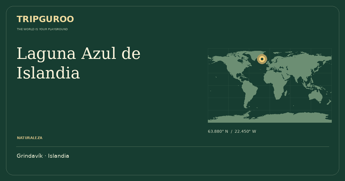 Laguna Azul de Islandia · Ubicación de referencia