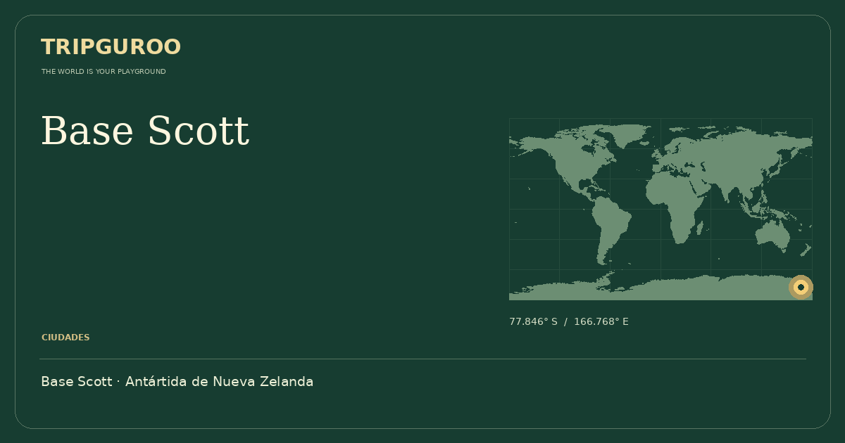 Base Scott · Ubicación de referencia