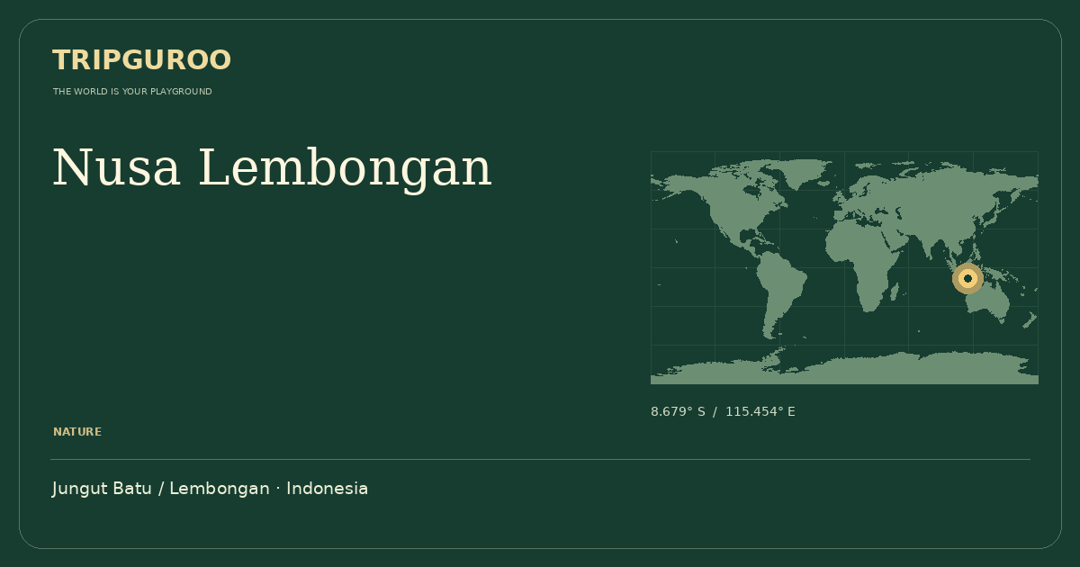 Nusa Lembongan · Reference location