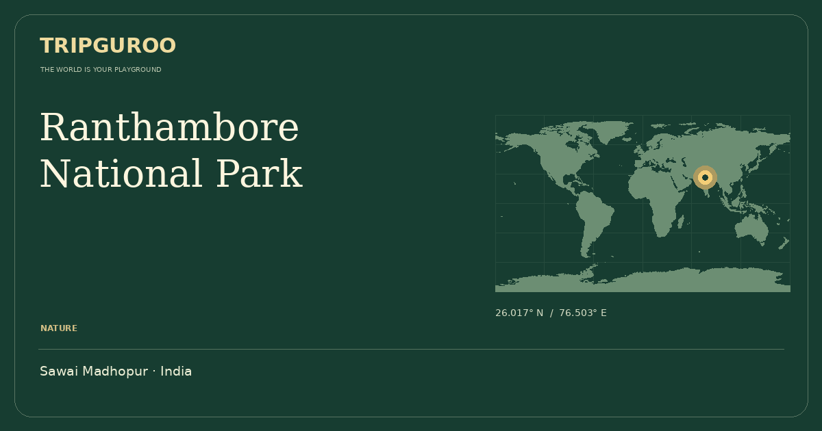 Ranthambore National Park · Reference location