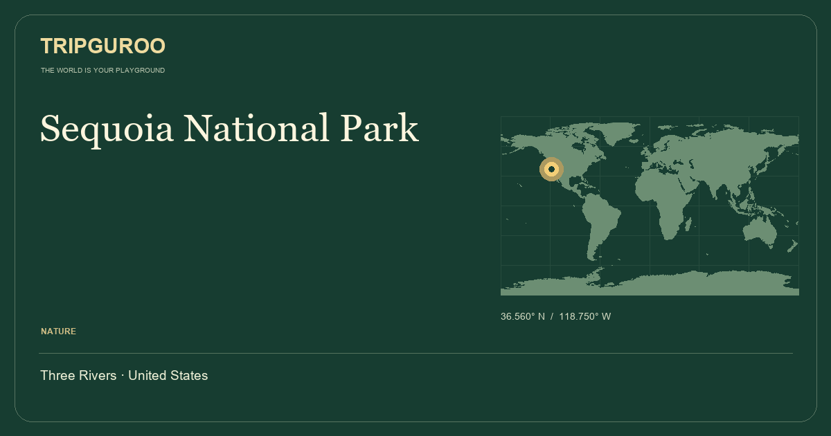 Sequoia National Park · Reference location