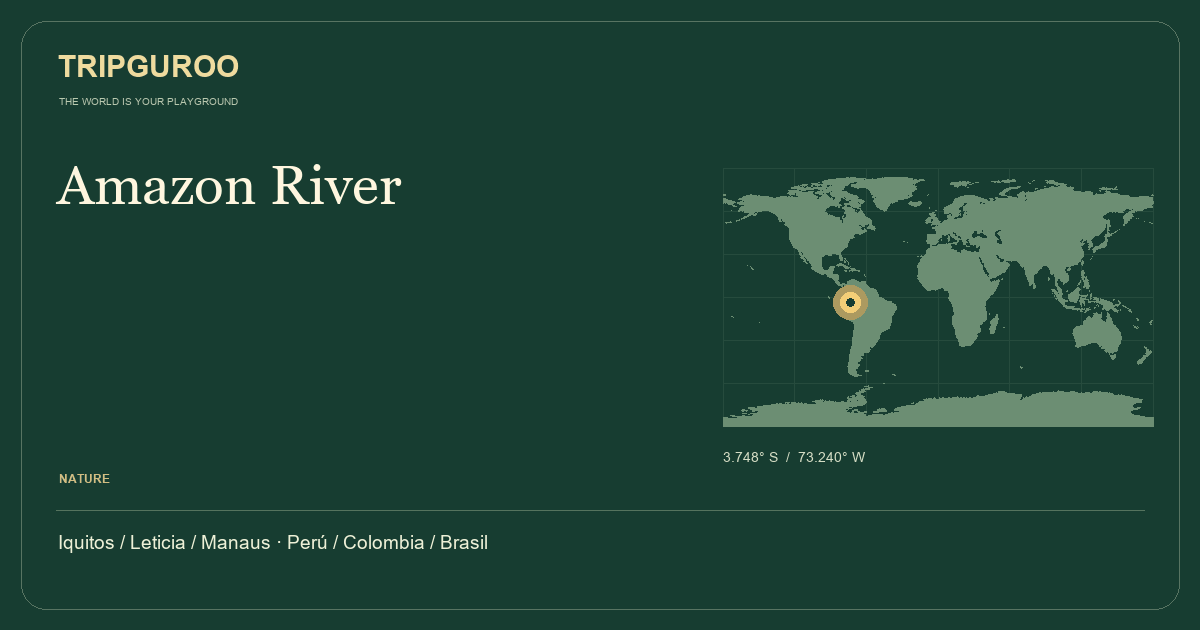 Amazon River · Reference location