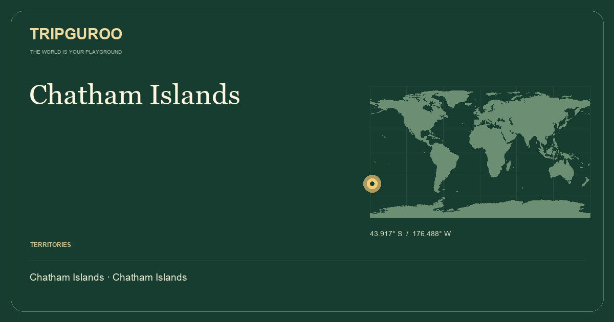 Chatham Islands · Reference location
