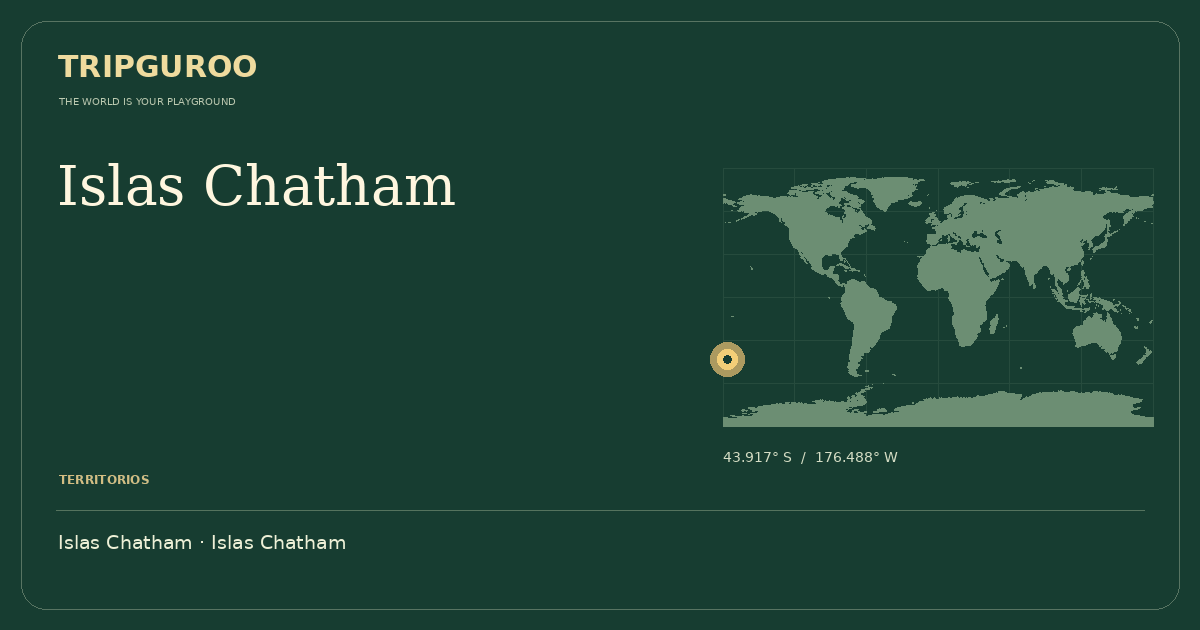 Islas Chatham · Ubicación de referencia