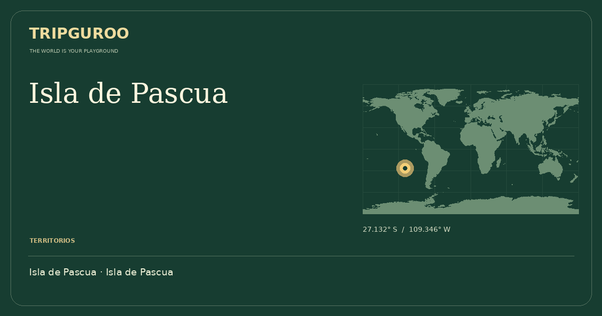 Isla de Pascua · Ubicación de referencia