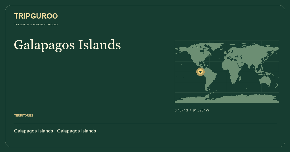 Galapagos Islands · Reference location