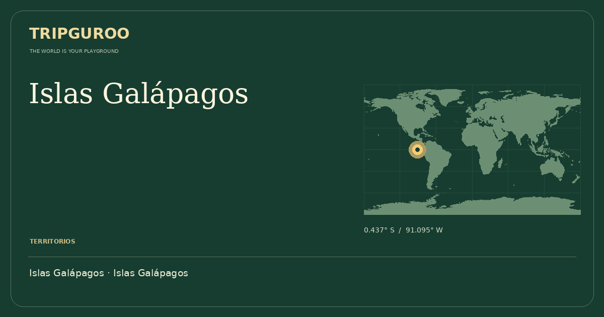 Islas Galápagos · Ubicación de referencia