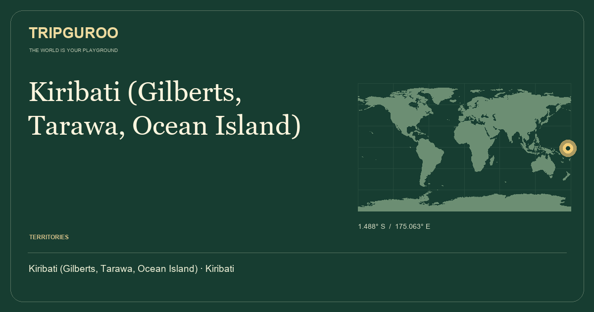 Kiribati (Gilberts, Tarawa, Ocean Island) · Reference location