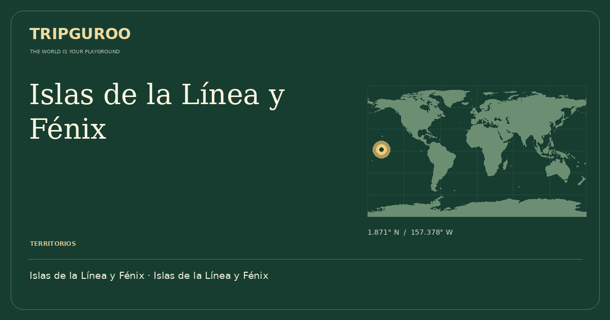 Islas de la Línea y Fénix · Ubicación de referencia