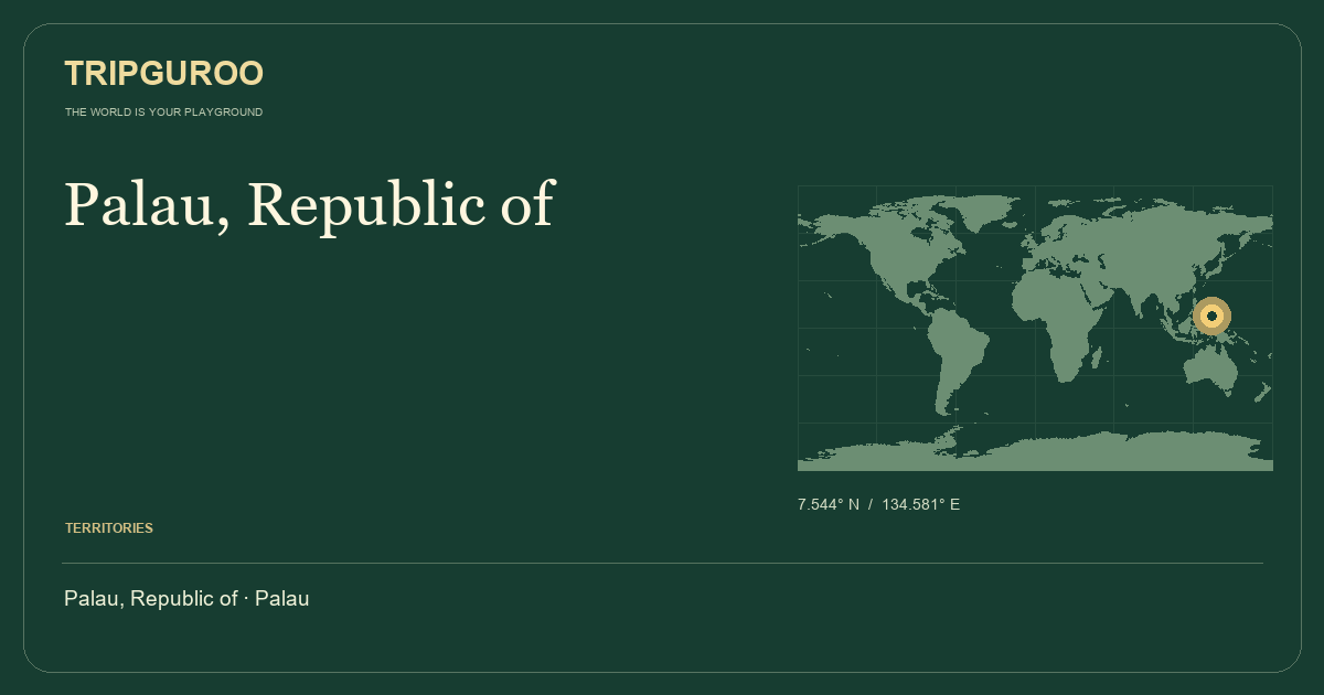 Palau, Republic of · Reference location