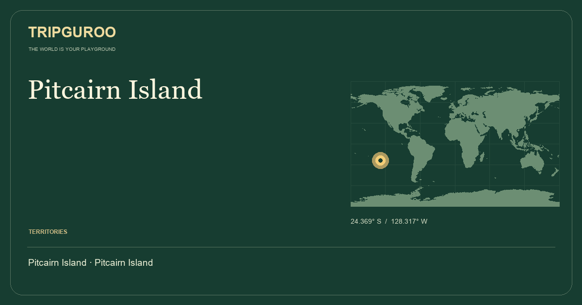 Pitcairn Island · Reference location