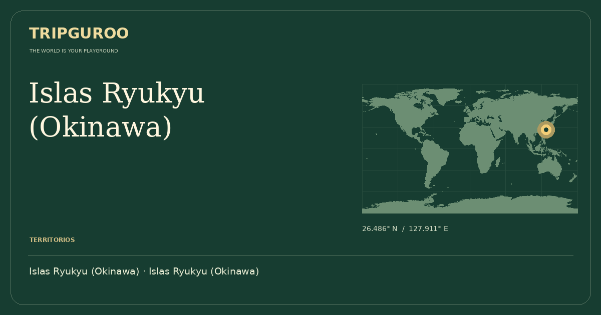 Islas Ryukyu (Okinawa) · Ubicación de referencia
