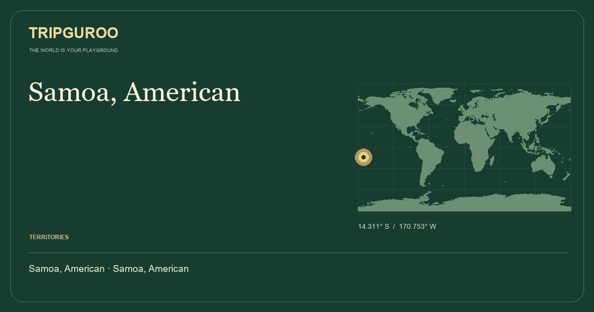 Samoa, American · Reference location