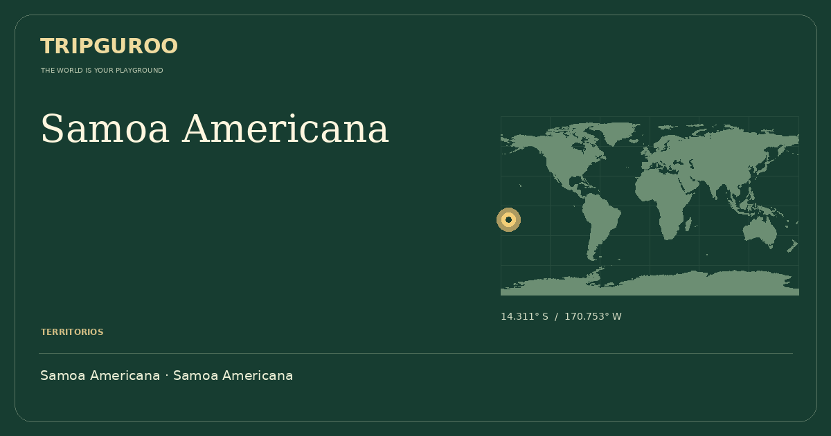 Samoa Americana · Ubicación de referencia