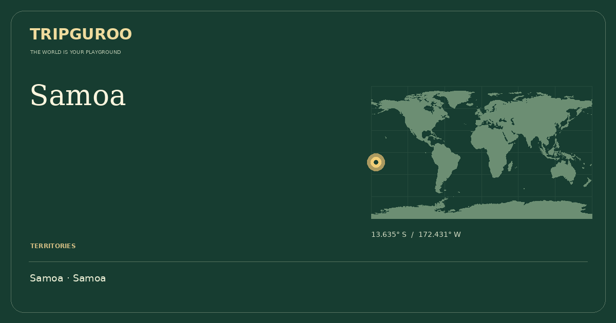 Samoa · Reference location