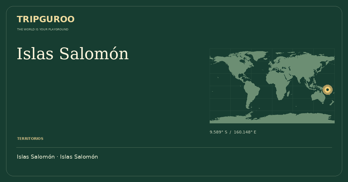 Islas Salomón · Ubicación de referencia