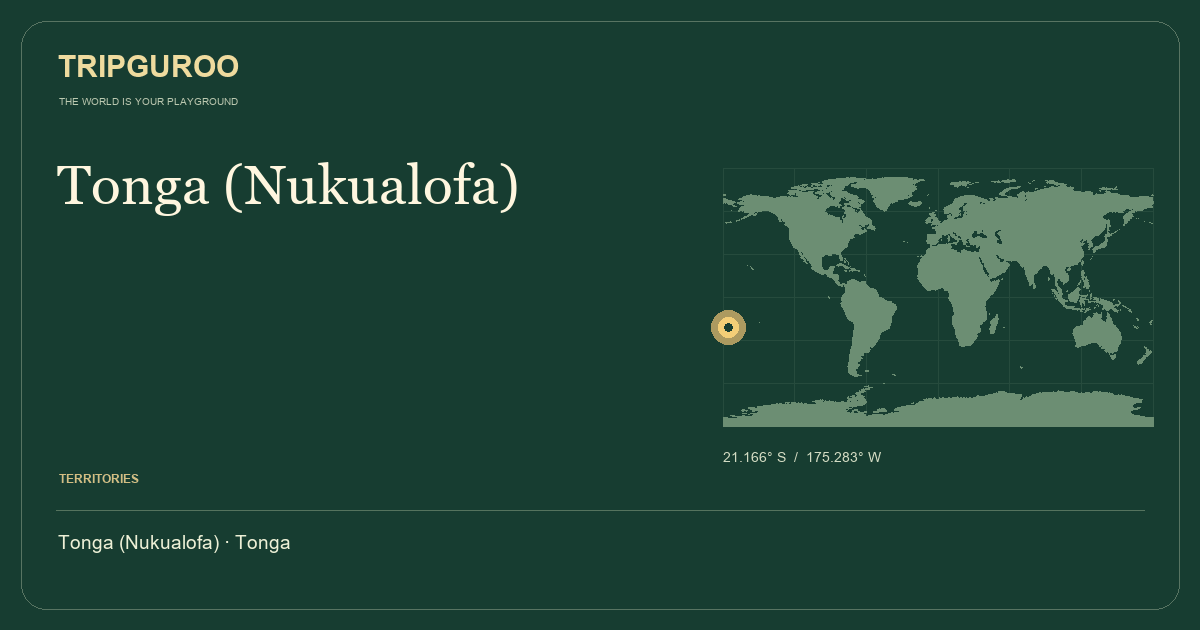 Tonga (Nukualofa) · Reference location