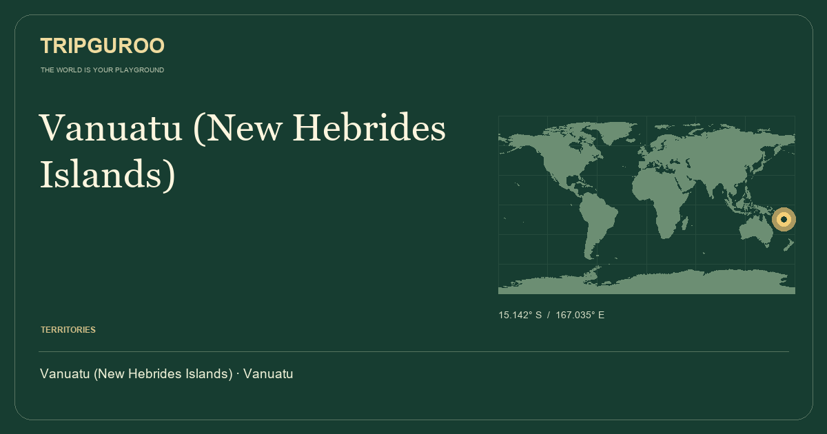 Vanuatu (New Hebrides Islands) · Reference location