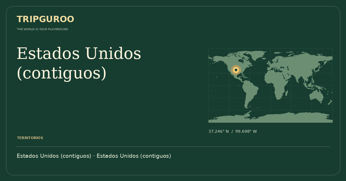 Estados Unidos (contiguos) · Ubicación de referencia