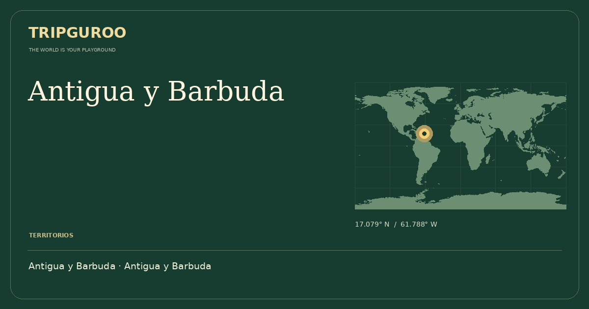 Antigua y Barbuda · Ubicación de referencia