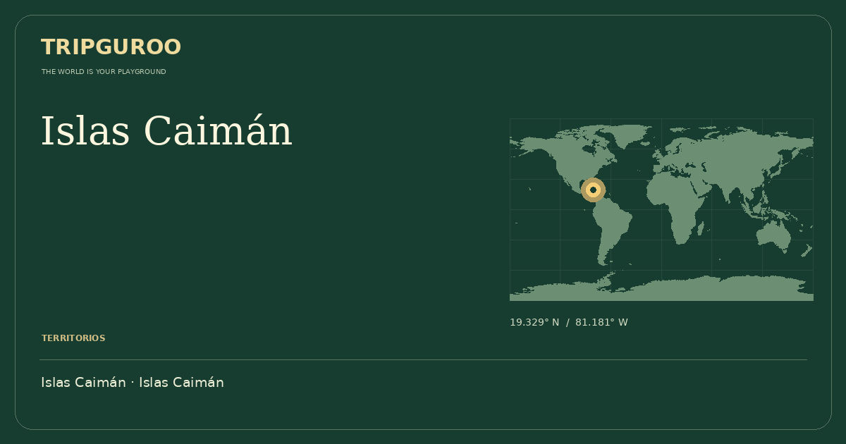 Islas Caimán · Ubicación de referencia